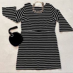 Old Navy | Black & White Stripe Dress